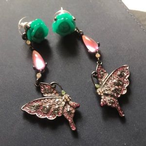 🌻🌻Betsey Johnson Butterfly & Floral Earrings
